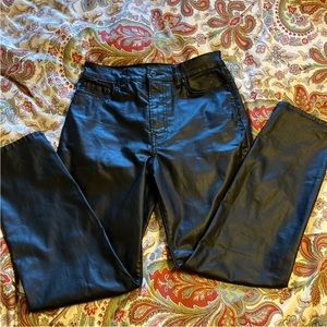 H&M High Waisted Coated Jeans Never Worn Size 4